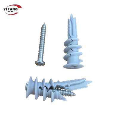 13x40mm Plastik Drywall Anchor Dengan 15 * 33 mm Kapasitas