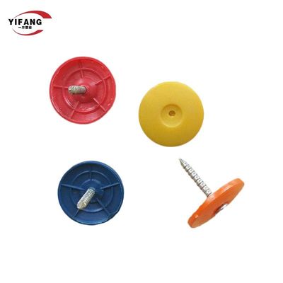 OEM Ring Shank Plastic Cap Roofing Nails Memenuhi Standar EN12815