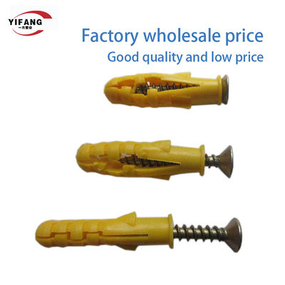 6x30mm 8x40mm Memperluas Sekrup Pengencang Beton Plastik Perlindungan Lingkungan