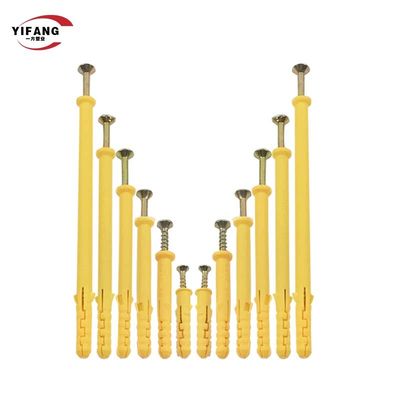 Jangkar Sekrup Bata Tahan Lama, Steker Dinding Berongga Plastik Kepala Countersunk