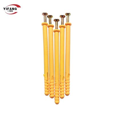 Jangkar Ekspansi Plastik Jenis Paku Beton Colokan Dinding Kecil Deformasi Mudah