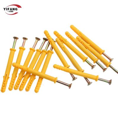 Karet Nylon 8 * 40mm Plastik Wall Plug Anchor