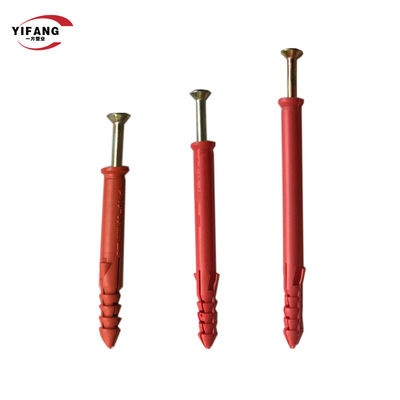 6*30 Plastik PE Expansion Wall Anchor Plug / Anchor Bolt Fasteners