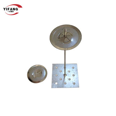 Isolasi Besi Galvanis 25 * 25 Rockwool Memperbaiki Pin